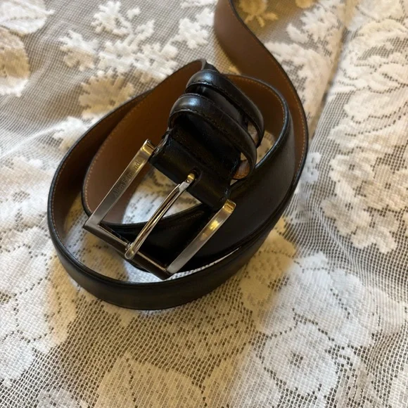 Allen Edmonds Black Leather Belt